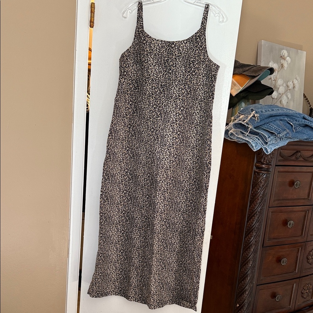 Match Black and White Patterned Maxi Dress